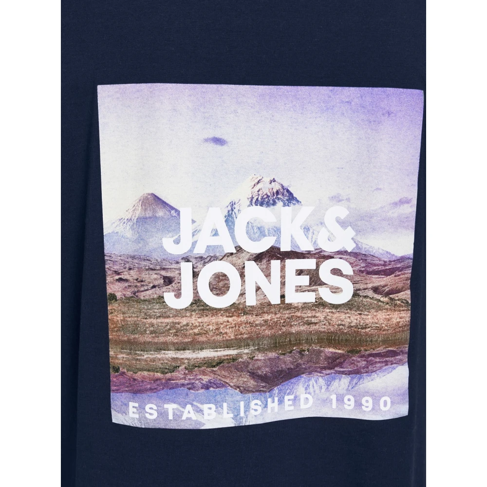 jack & jones T-shirt met Backprint Multicolor Heren