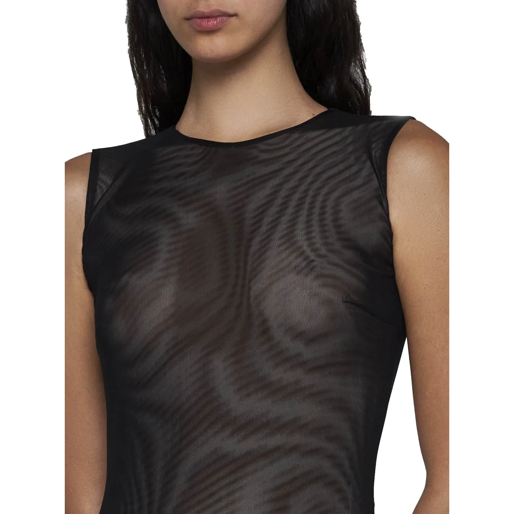 Blanca Vita Zwarte longsleeve top Black Dames