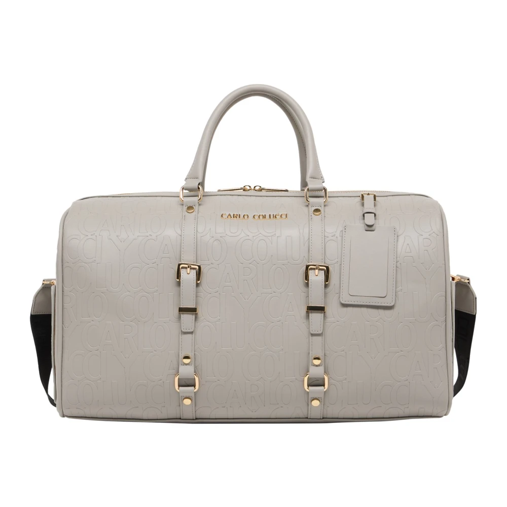 Carlo Colucci Unisex Gray Stylish Weekender Bag