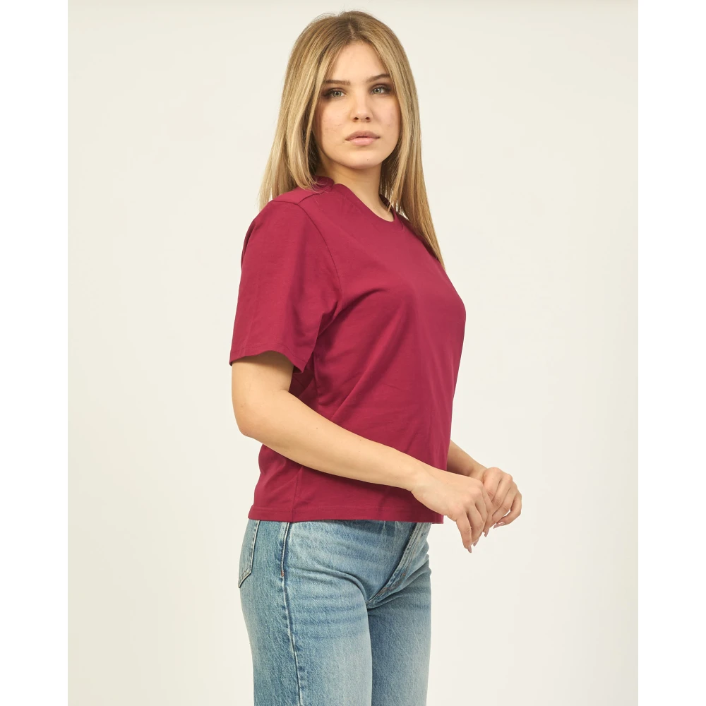 K-way Rode T-shirt Amilly Red Dames
