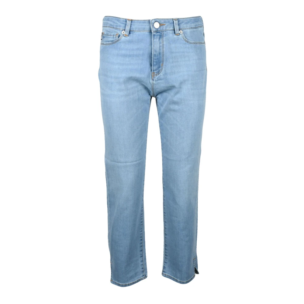 Love Moschino Stijlvolle Jeans met Katoenmix Blue Dames