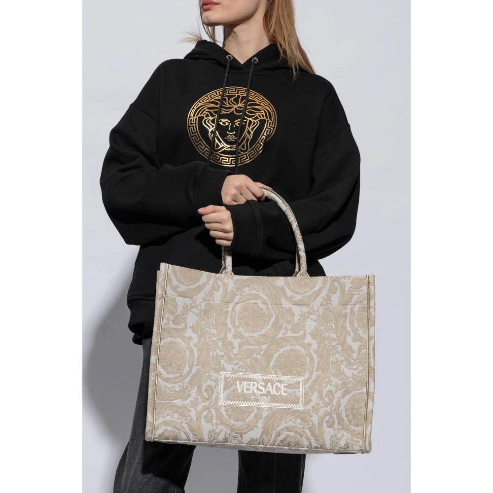Versace Athena Large shopper tas White Unisex