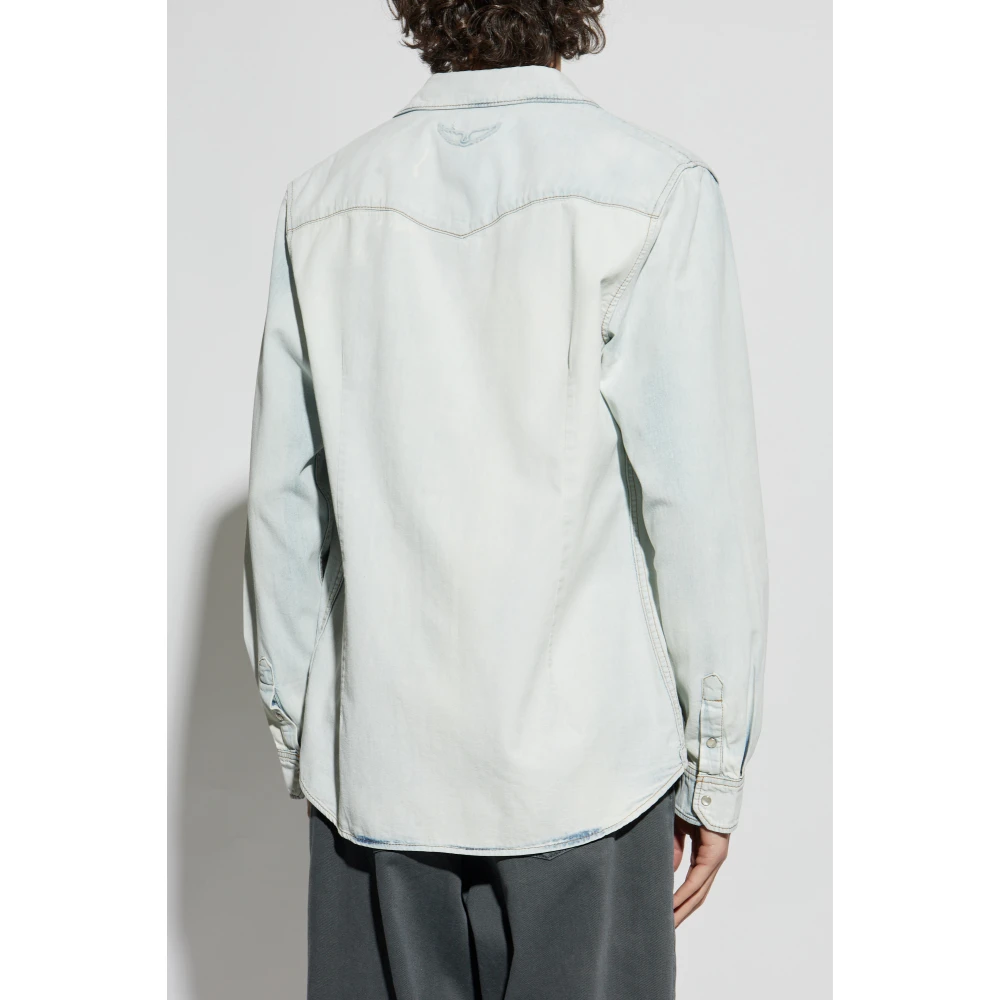 Zadig & Voltaire Shirt Saby Blue Heren