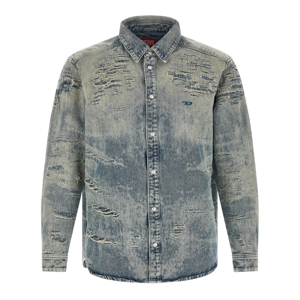 Diesel , Denim Shirts, Male, Blue, Xl, D-Simply Shirt