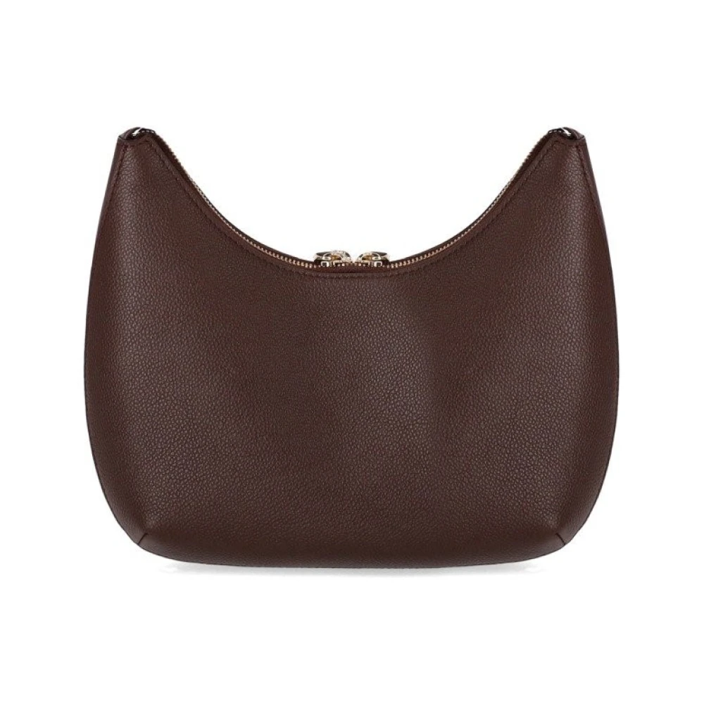 Furla Chocoladebruine Crossbody Tas met Cilinderlogo Brown Dames