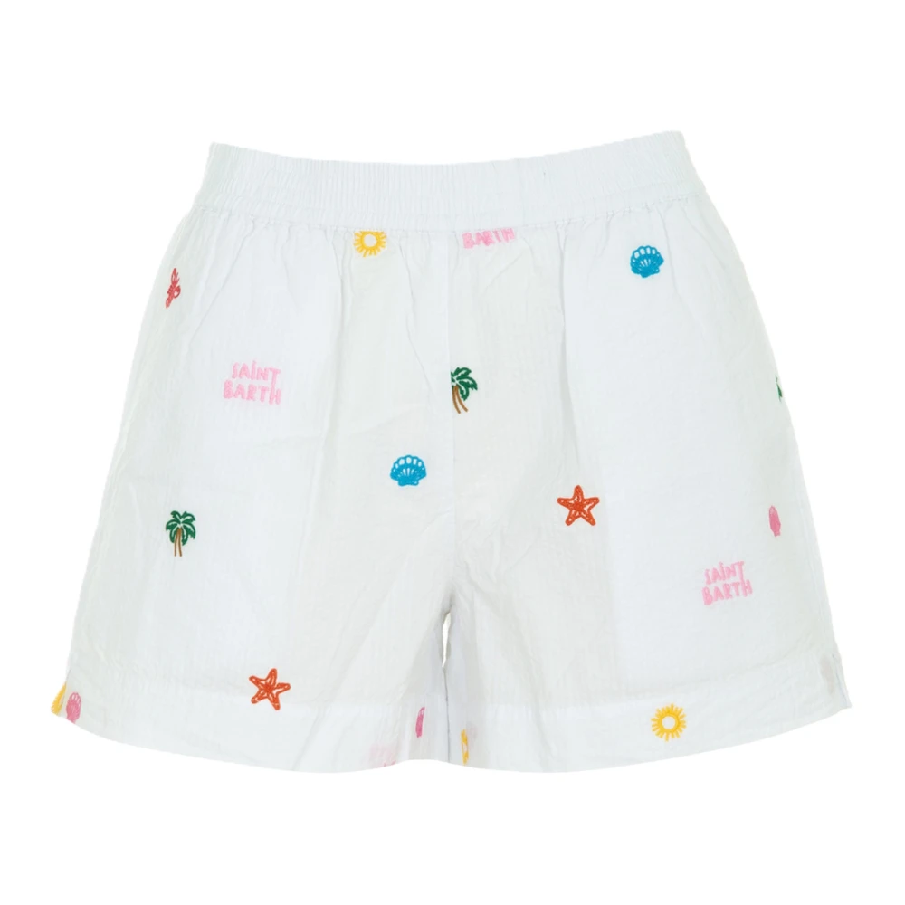 Mc2 Saint Barth White Short Shorts, Female, M, Meave Shorts