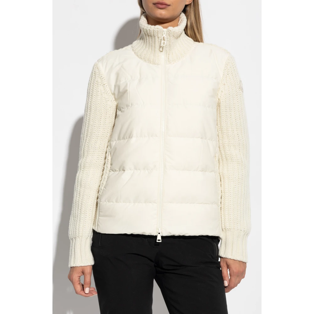Moncler Vest met gewatteerde voorkant Beige Dames