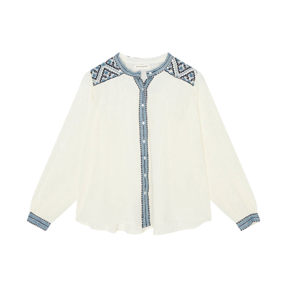 Maison Hotel Lange mouw Beth Blouse Beige Dames