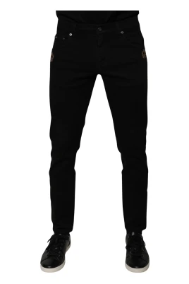 Slimfit Jeans med kronapplikation