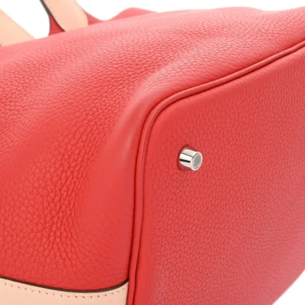 Hermès Vintage Pre-owned Leather handbags Red Dames
