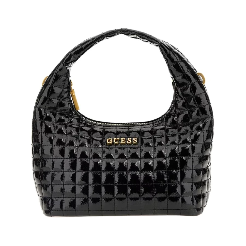 Guess Elegant och tidlös svart hobo-väska för damer Black, Dam