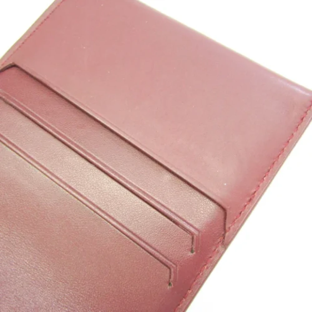 Bottega Veneta Vintage Pre-owned Leather wallets Red Dames