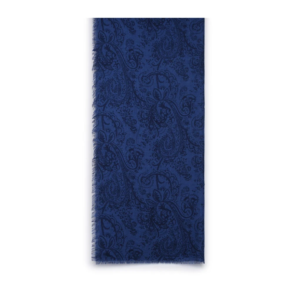 ETRO Scarves Blue Heren