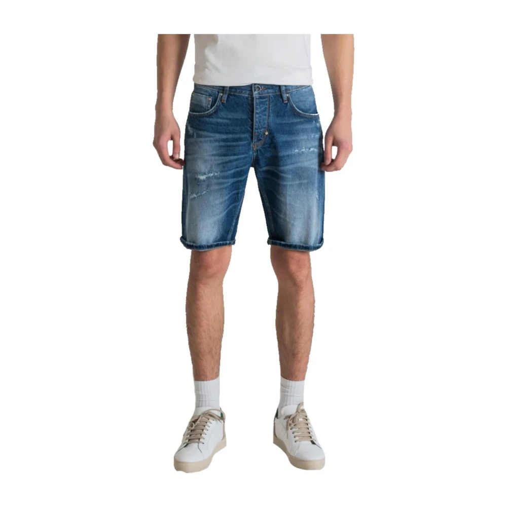 Antony Morato Men's Blue Denim Shorts, W36, Denim Shorts