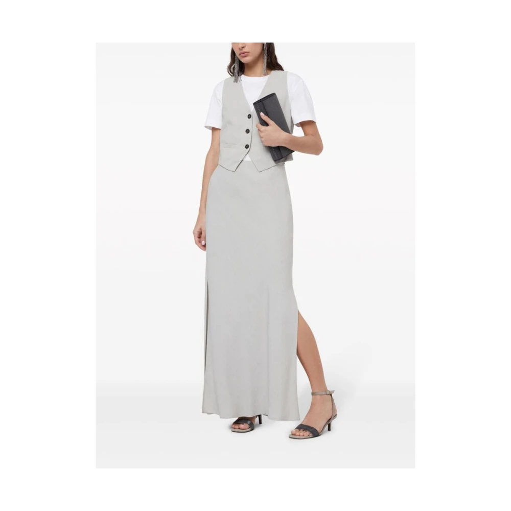 BRUNELLO CUCINELLI Witte Katoenen Monili Ketting T-shirt White Dames