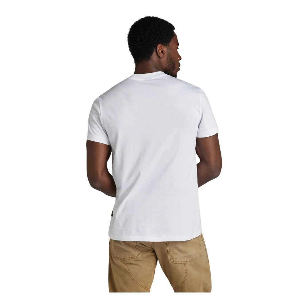 G-Star Vintage Logo T-shirt met korte mouwen White Heren