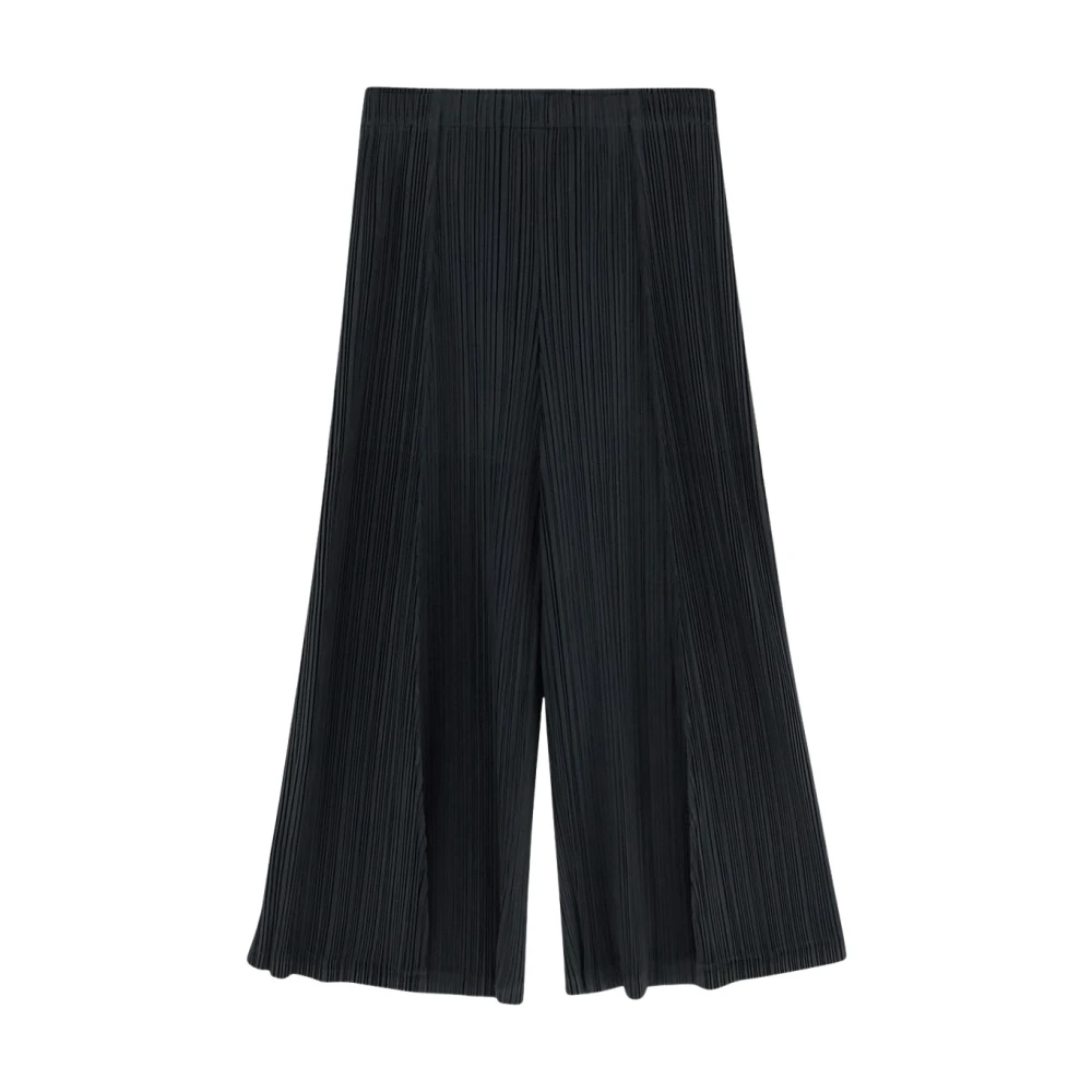 Issey Miyake Geplooide Polyesterbroek Black Heren