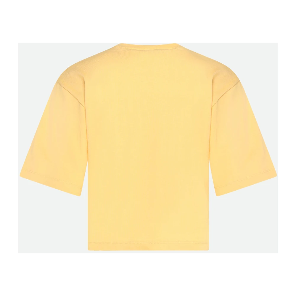 SPORTMAX Gele Print T-Shirt Yellow Dames