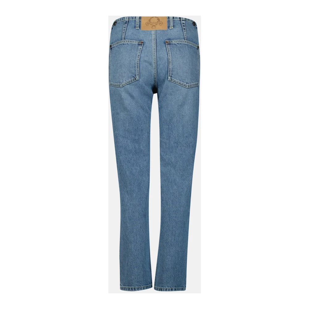 Moschino Hoge taille lichtblauwe rechte jeans Blue Dames