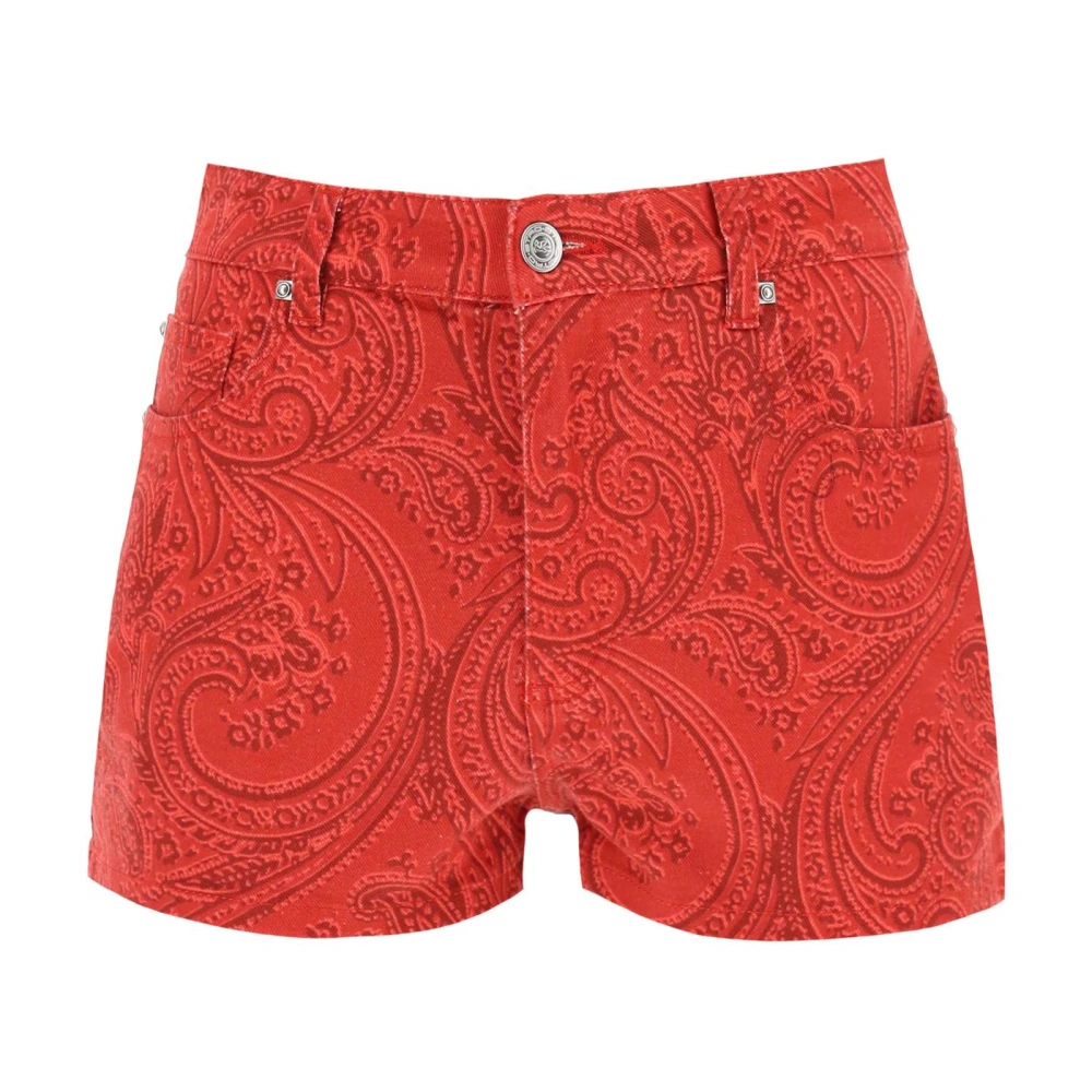 ETRO Short Shorts Red Dames