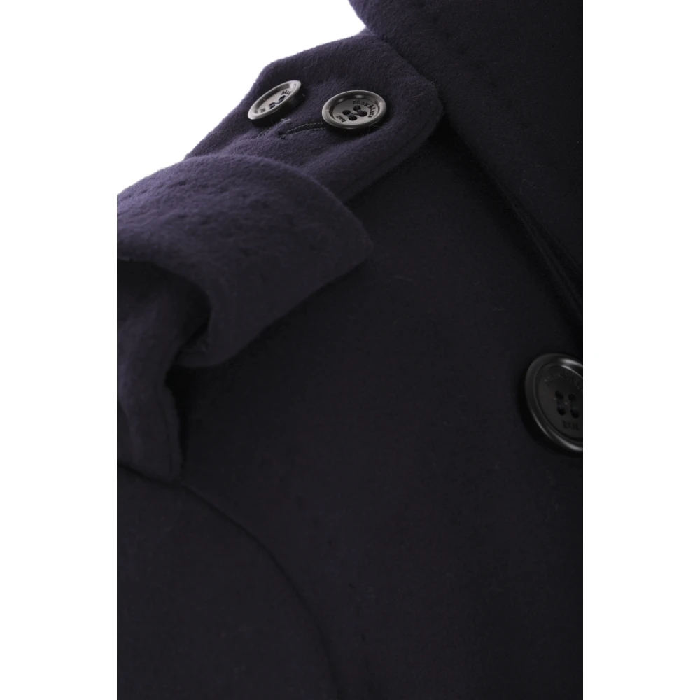Max Mara Blauwe Wol Kasjmier Caban Jas Blue Dames