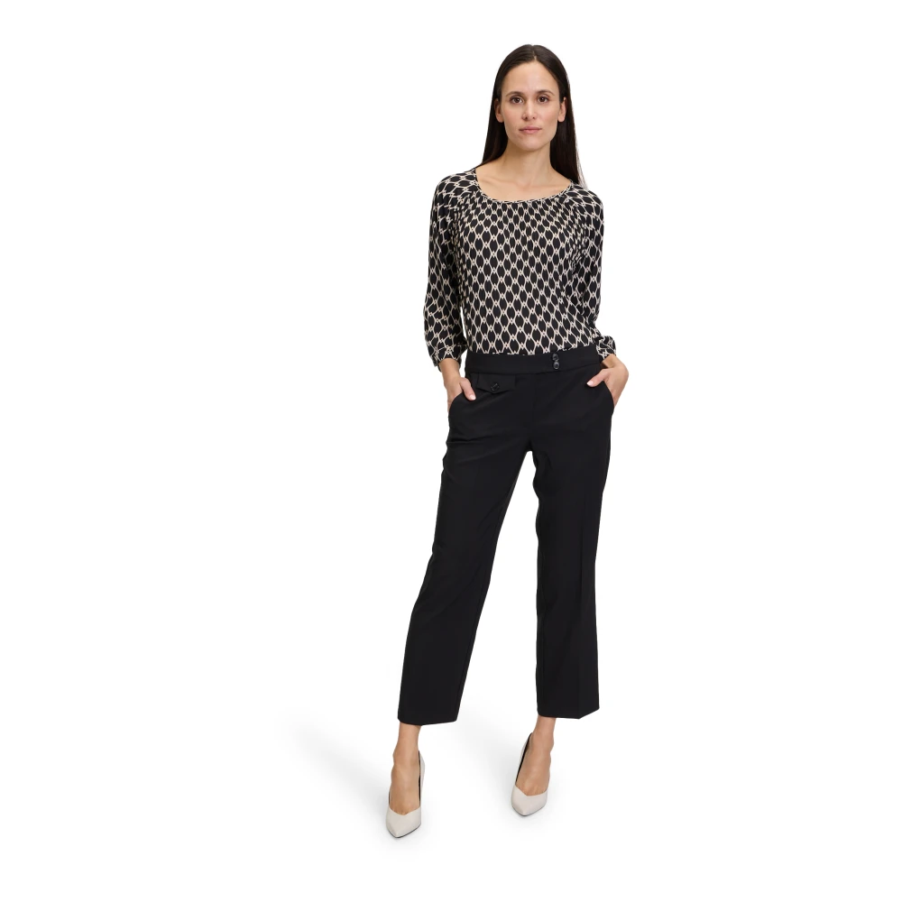 Betty Barclay Klassieke Businessbroek met Plooi Black Dames