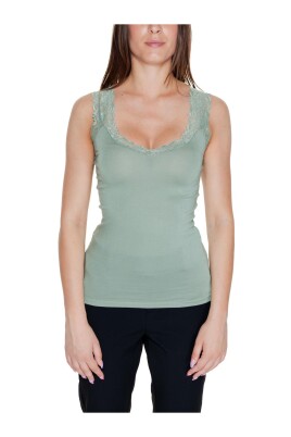 green-lace-trim-v-neck-cami-top