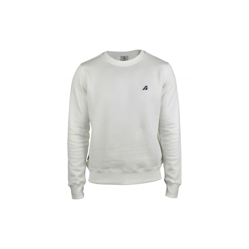 Autry Off-White Katoenen Sweatshirt met Logo Patch White Heren