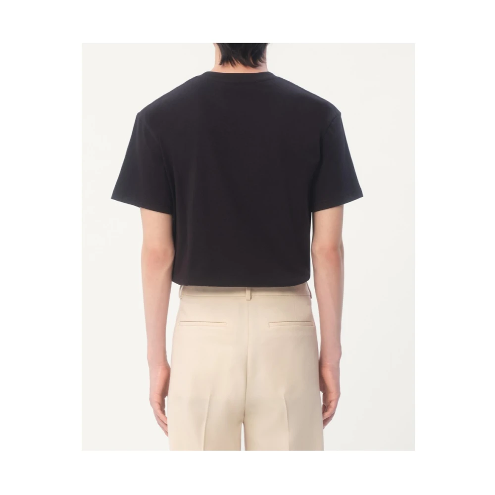 Valentino Katoenen VLogo Patch Polo Shirt Black Heren