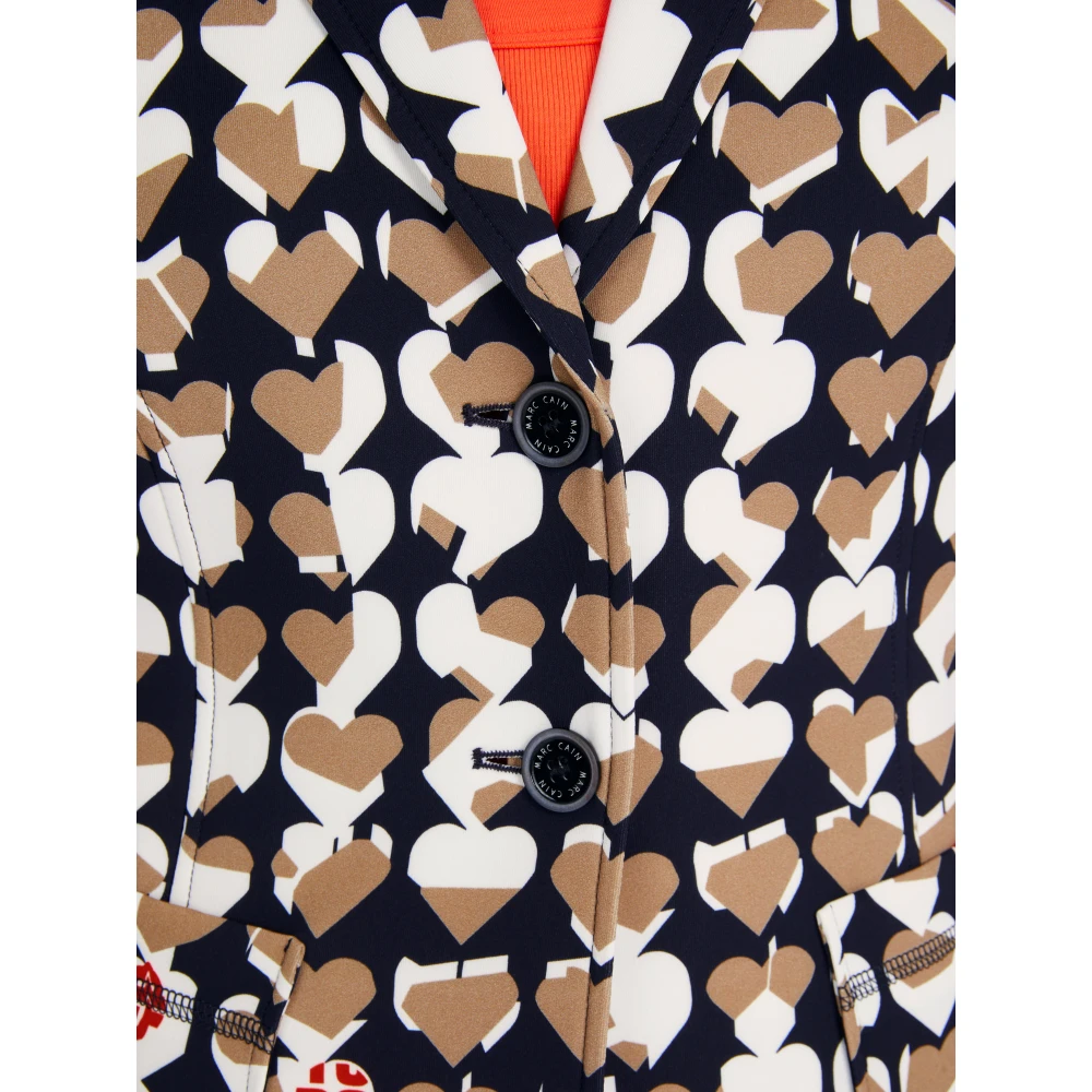 Marc Cain Gedrukte Scuba Jersey Blazer Multicolor Dames