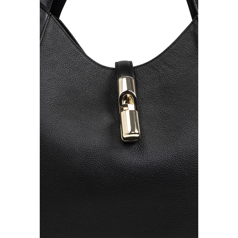 Furla Tas Goccia XL type shopper Black Dames