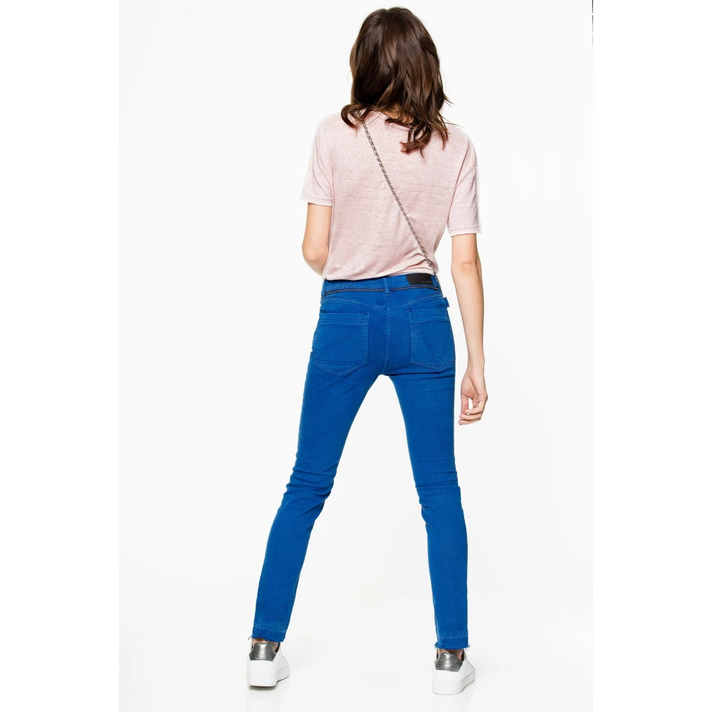 Zadig & Voltaire Roze Linnen T-Shirt met 'Fever' Logo Pink Dames
