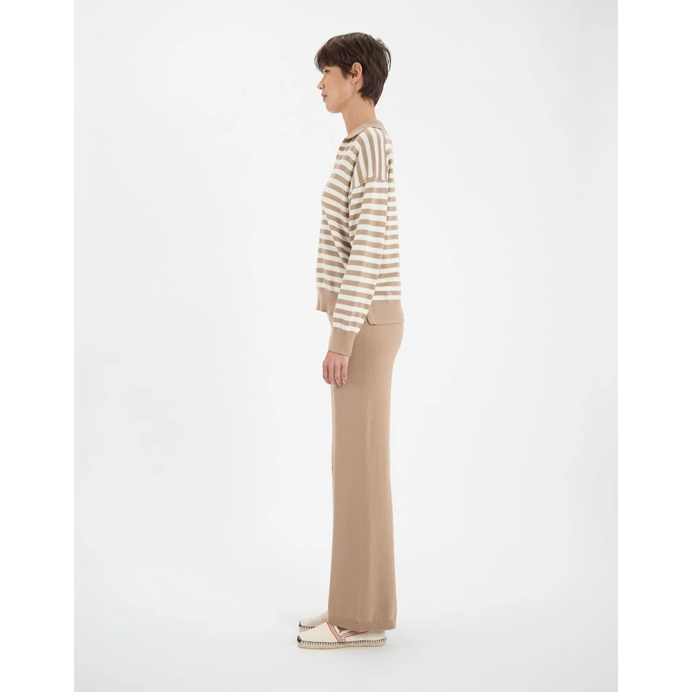 Ines De La Fressange Paris Teo katoenen gestreepte trui Beige Dames