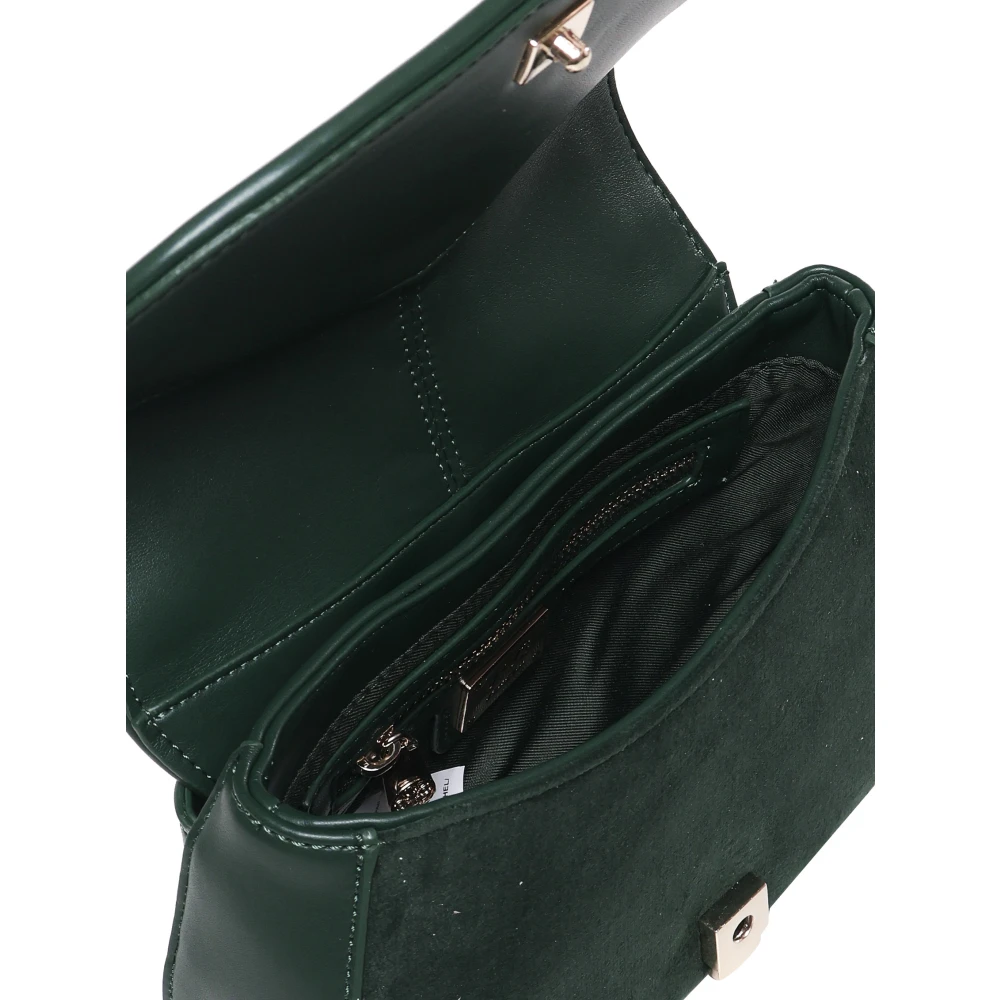 V73 Groene Ecolederen Schoudertas met Hangslot Green Dames