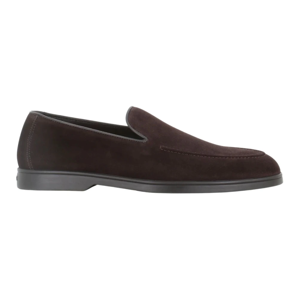 Doucal's Men's Brown Loafers, 11 Uk, Mocassino Barca