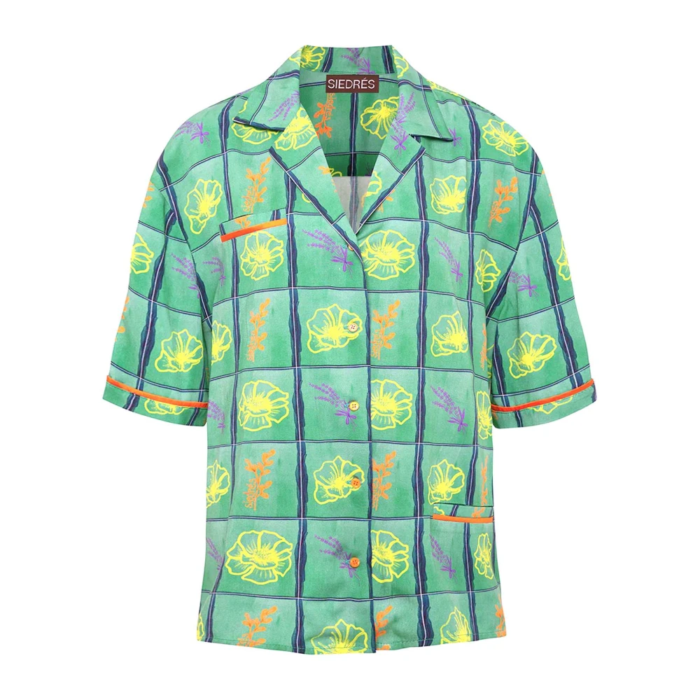 Siedrés Casual Button-Up Overhemd Green Dames