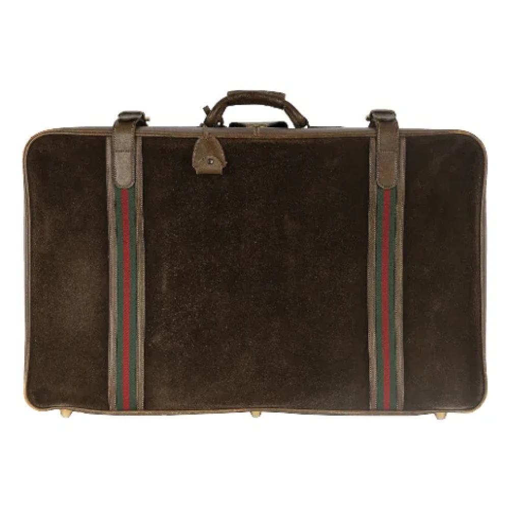 Gucci Vintage Pre-owned Leather gucci-bags Brown Heren