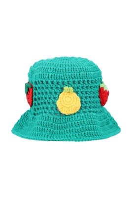 green-crochet-bucket-hat-for-girls