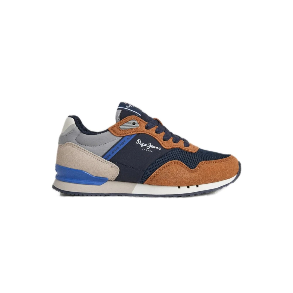 Pepe Jeans Girls Multicolor Kids Sneakers, 36 Eu, Forest Cognac Trainers For Little Adventurers