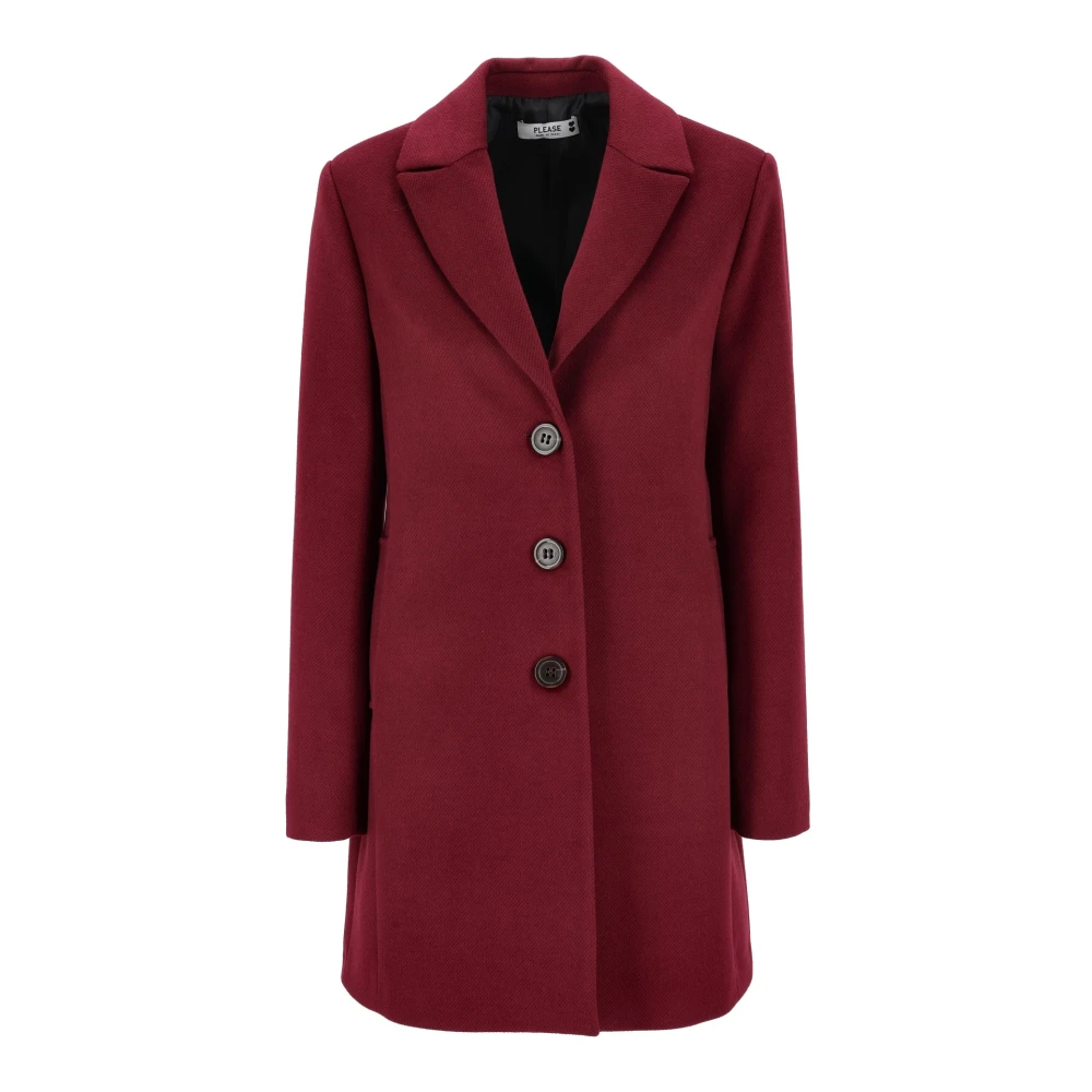 Coats > Single-Breasted Coats - - Please - Modalova