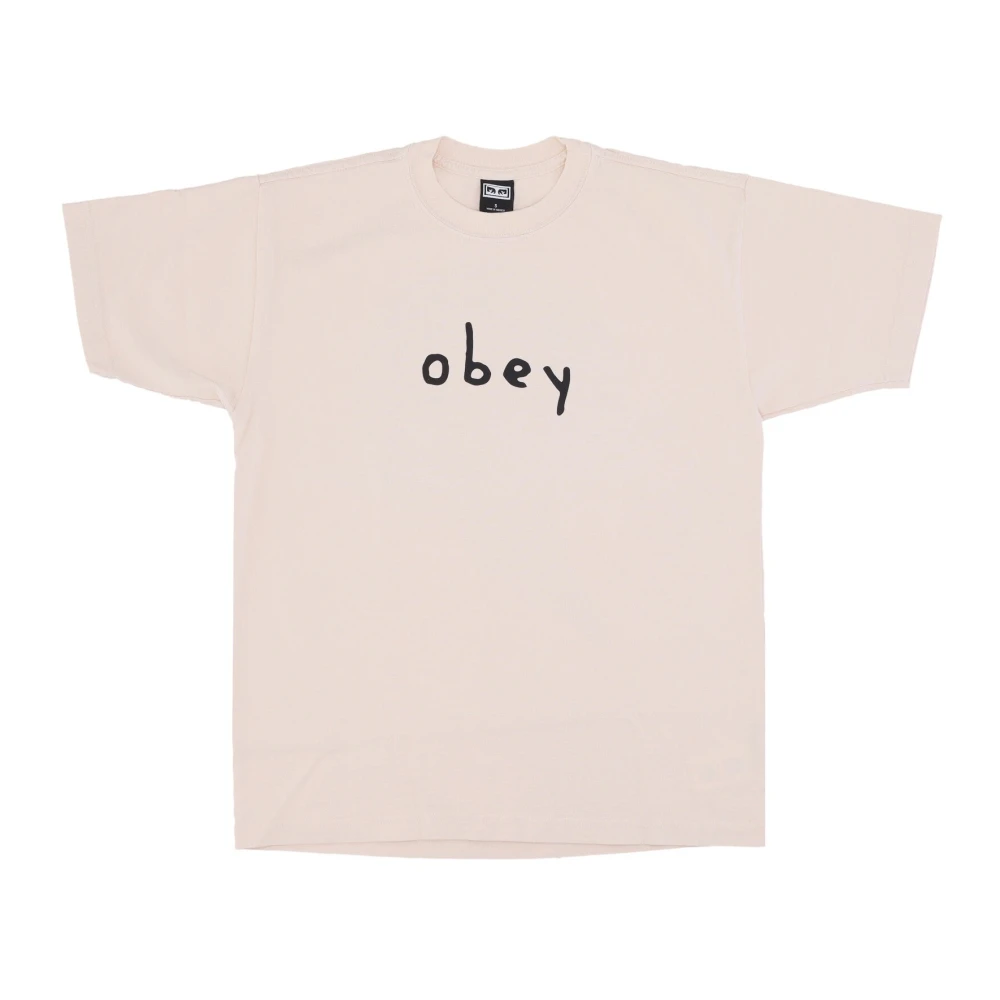 Obey Hummingbird Tee Heren T-shirt Beige Heren