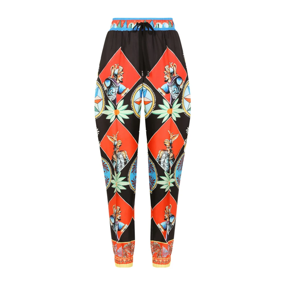 Dolce & Gabbana Women's Multicolor Fashionable Trousers For Men - Tapered Trousers - 2XL - Trousers