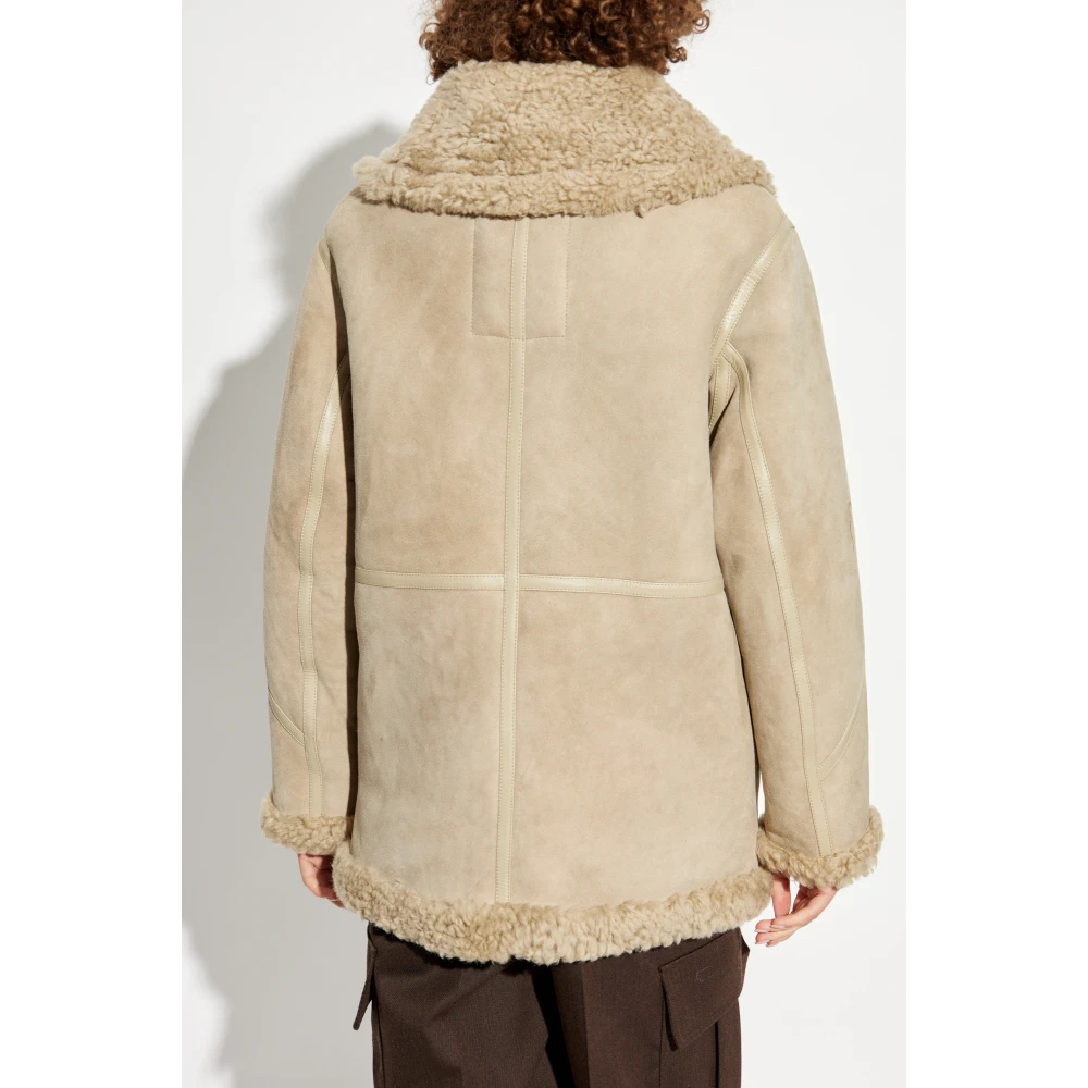 Burberry Schapenvacht Jas Beige Dames