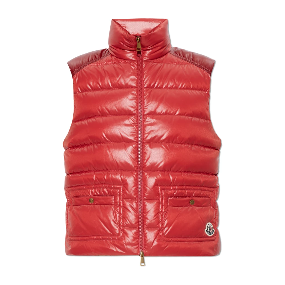 Moncler Damen Rot Ärmellose Daunenjacke Frelon - Bild 3