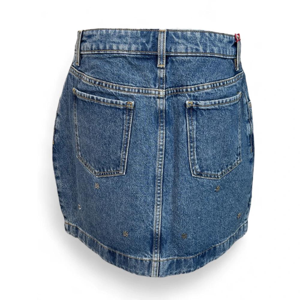 Hugo Boss Stijlvolle Zwarte Leren Portemonnee Blue Dames