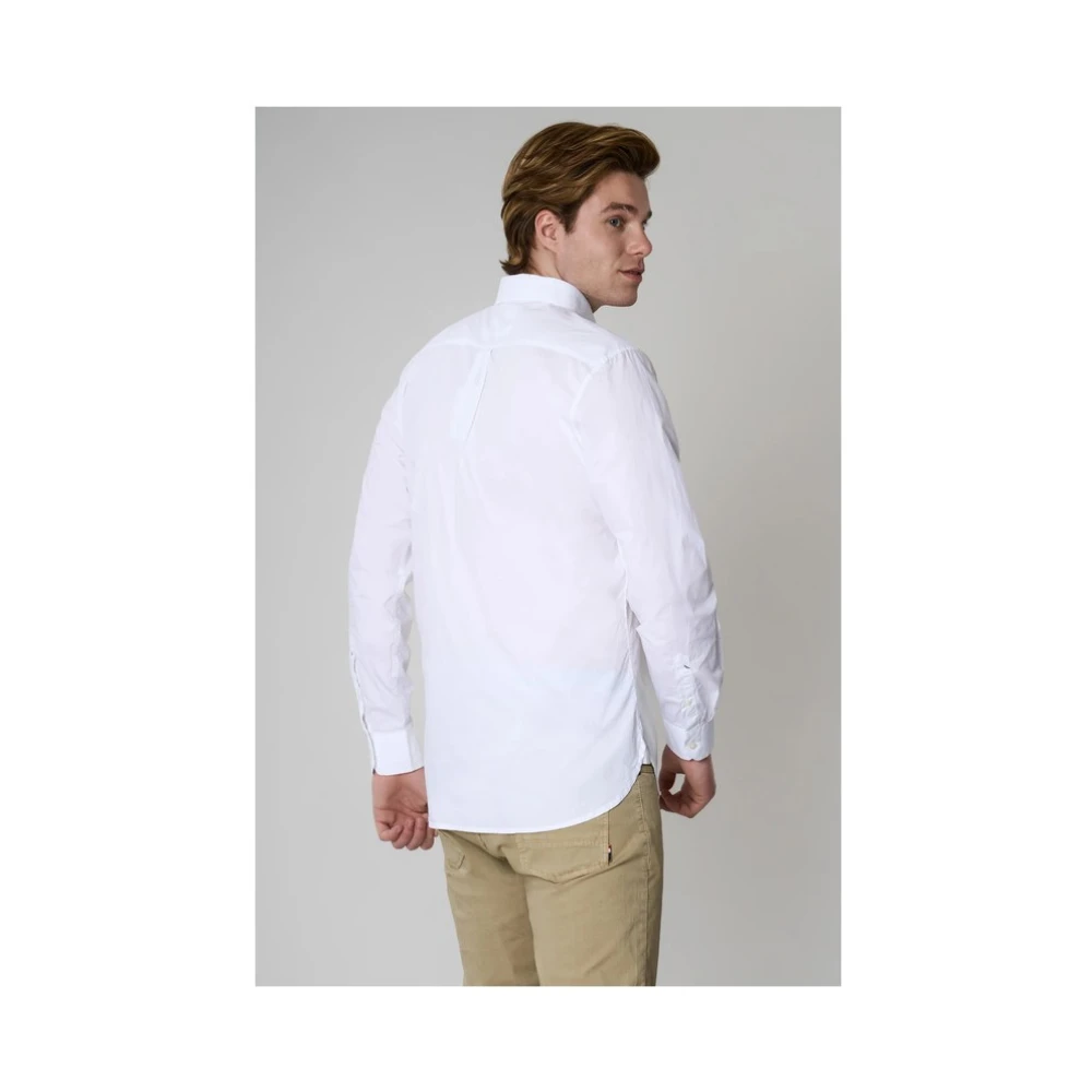 U.s. Polo Assn. Katoenen Popeline Overhemd White Heren