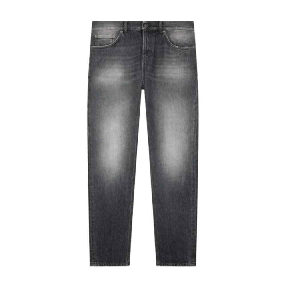 Dondup Slimme Denim Jeans in Donkergrijs Gray Heren