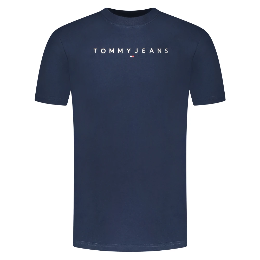 Tommy Jeans Lineair Logo Regular Fit T-Shirt Blue Heren