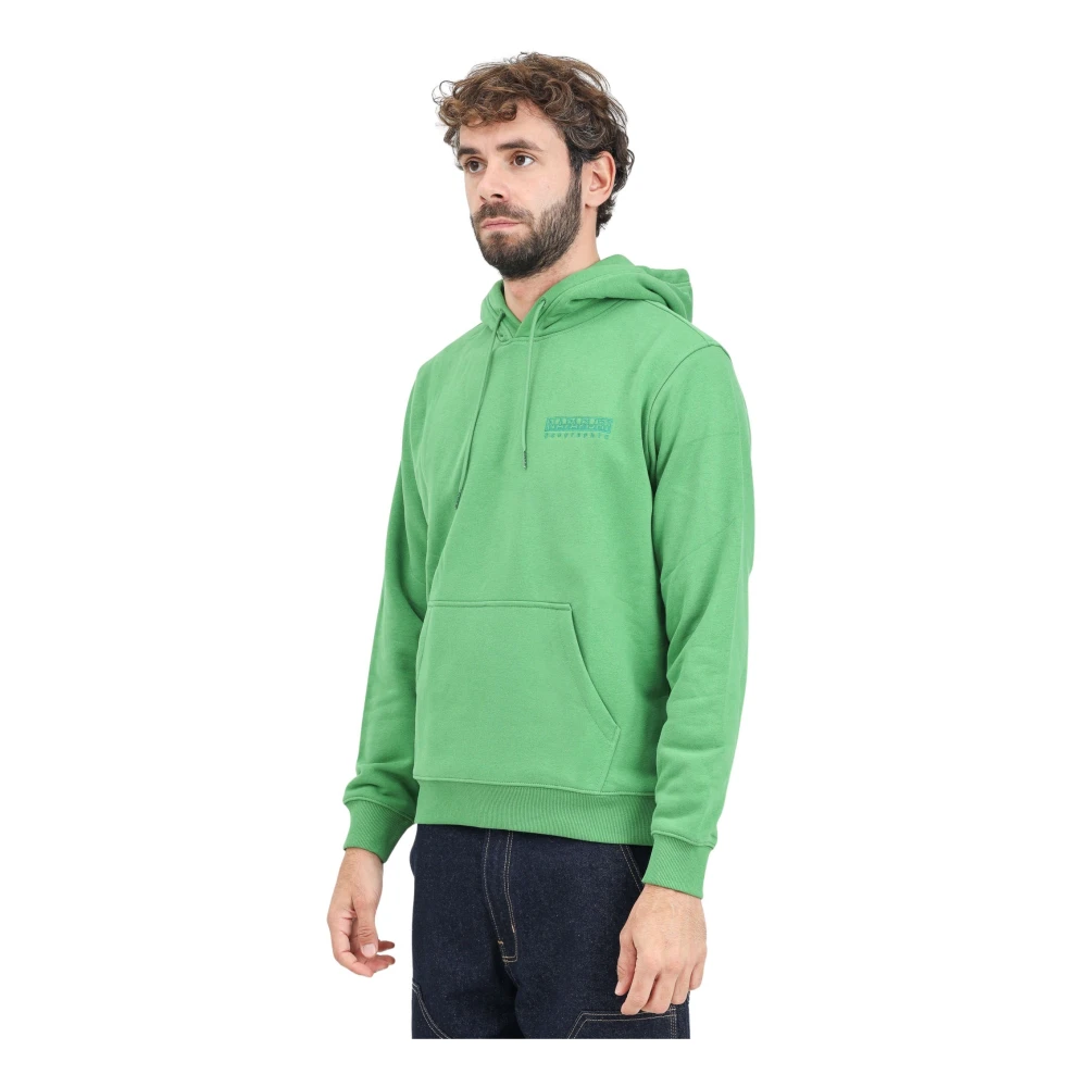 Napapijri Groene Hoodie Antarctic Research Green Heren