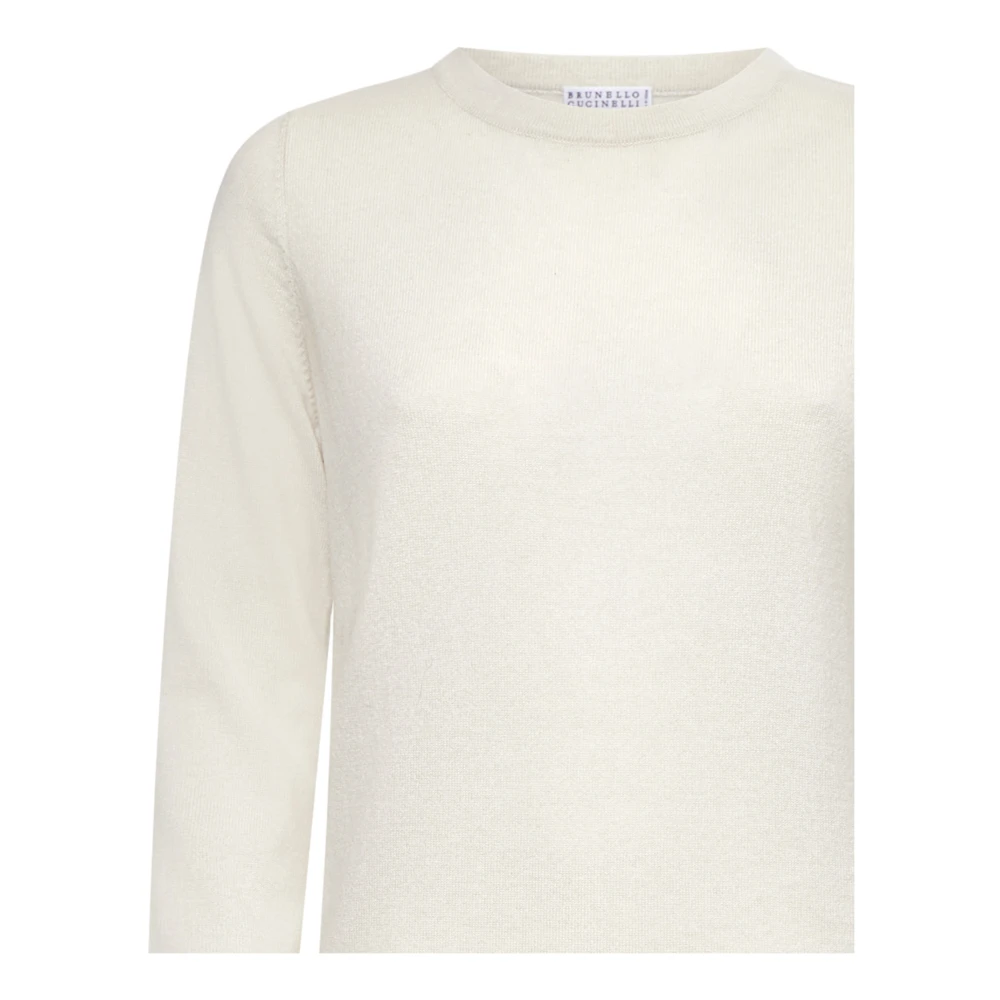 BRUNELLO CUCINELLI Witte Sweaters voor Mannen en Vrouwen White Dames